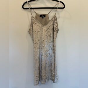 Lulu's Silver Mini Dress